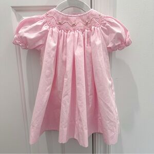 Petit Ami Light Pink Smocked Baby Dress 3m